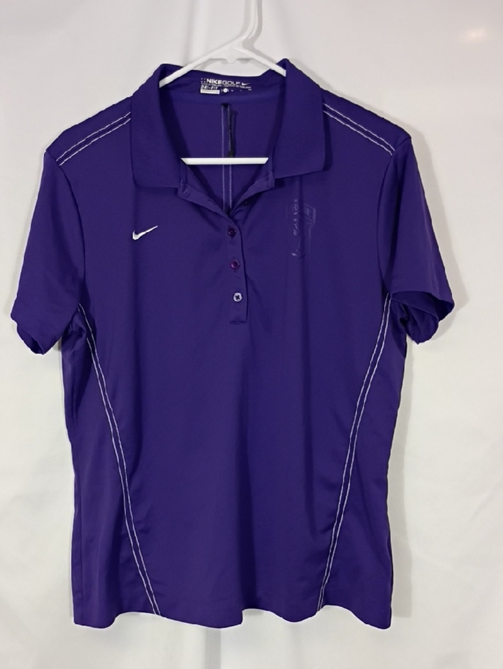 EUC Nike Airborne Women’s Purple Dri-FIT Polo Top Size XL Golf Pickleball Tennis
